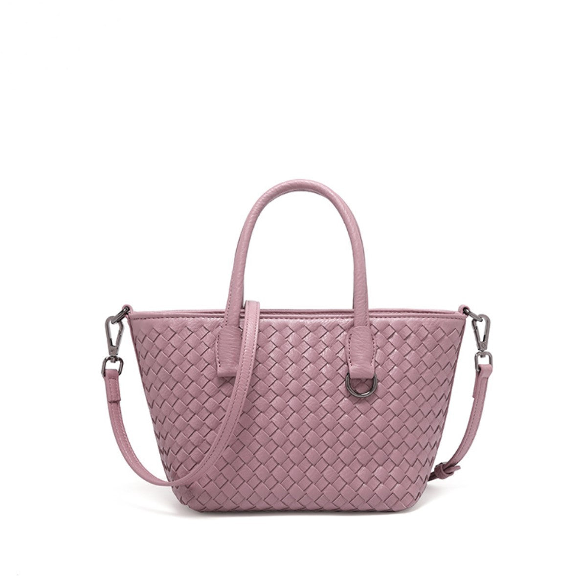 Double Handle woven Small crossbody bag