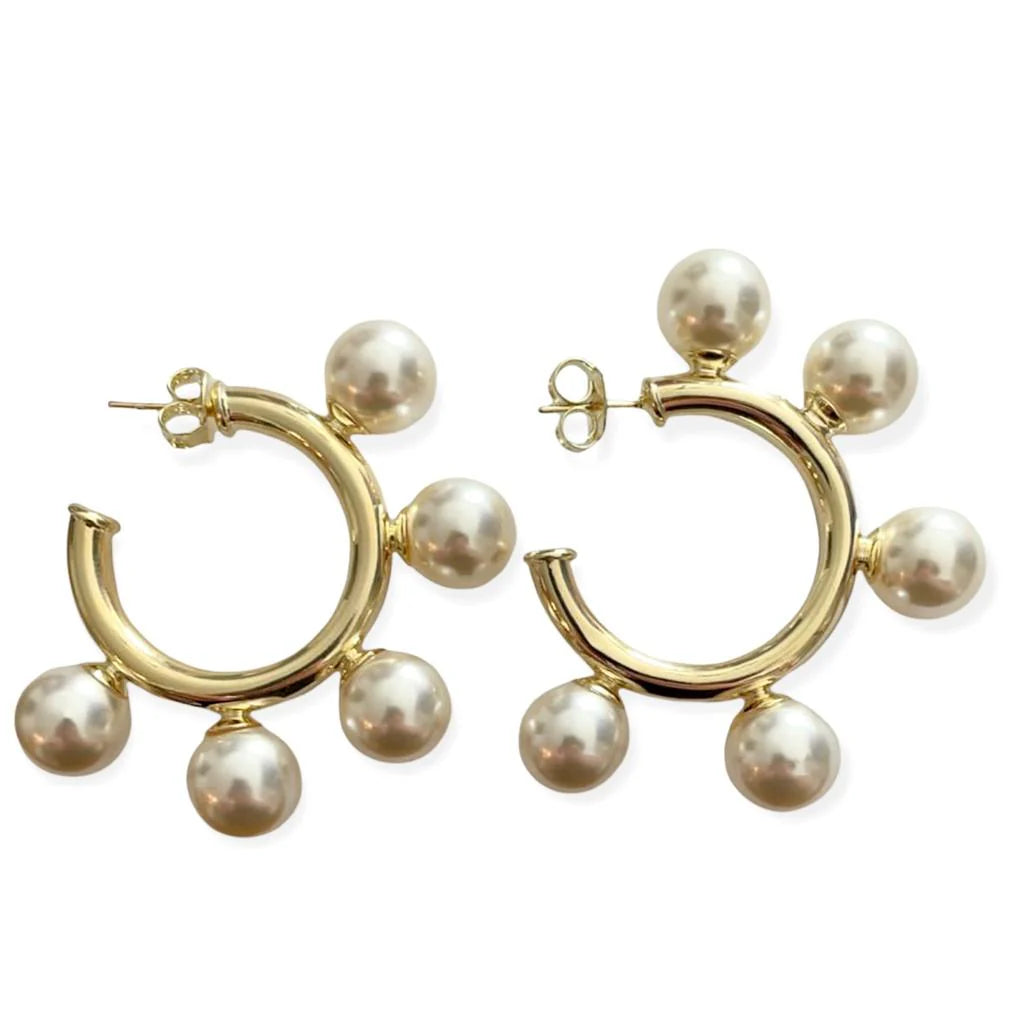 Polished Gio Hoops