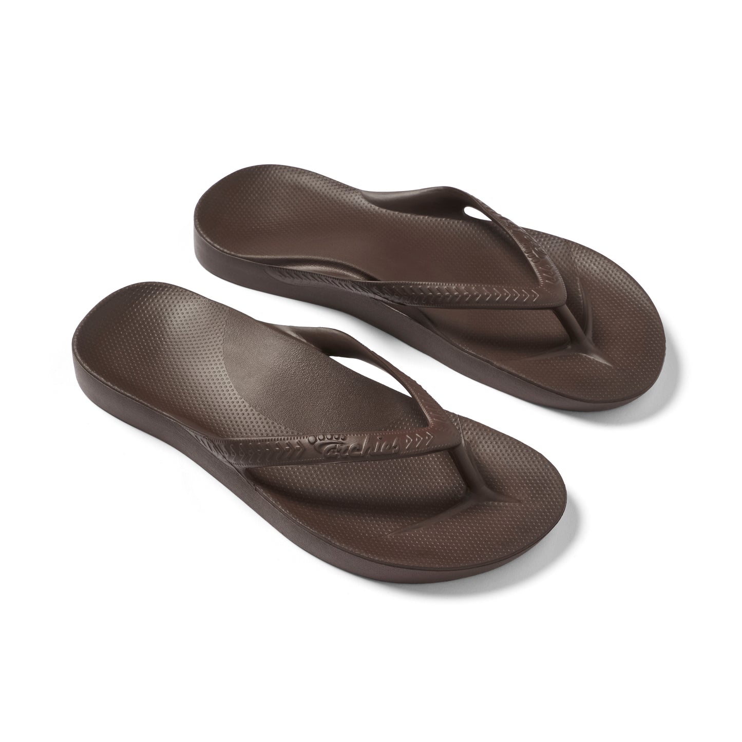 Archies- Classic Brown Arch support flip flops