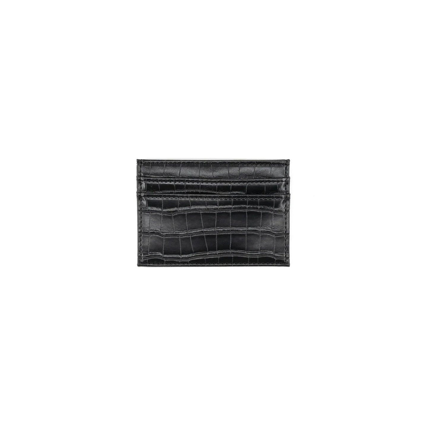 Black Croc Credit Card Holder