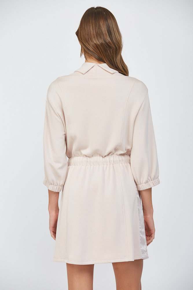 Blush Drawstring waist dress