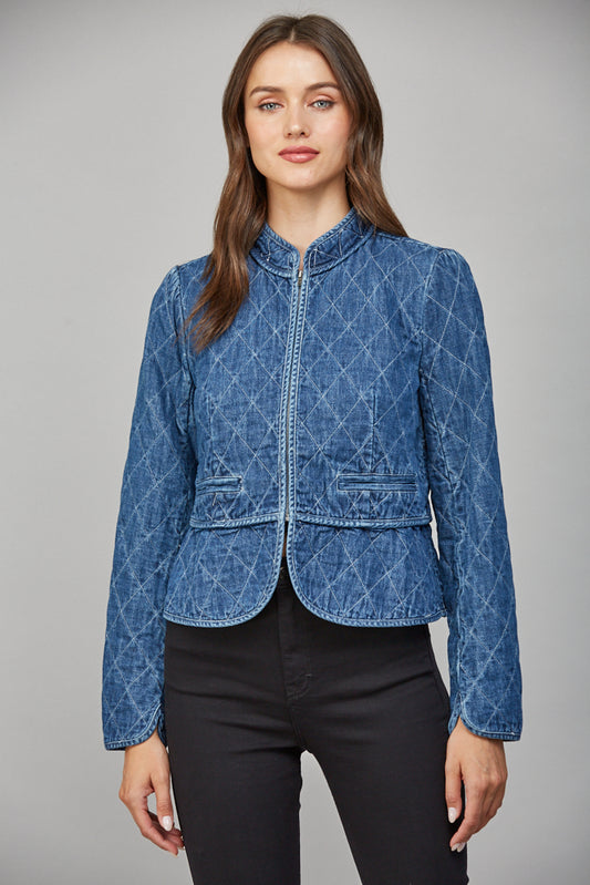 Dark Denim zip up jacket