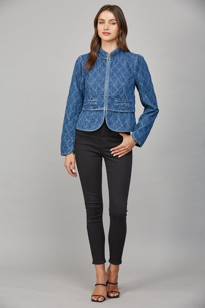 Dark Denim zip up jacket