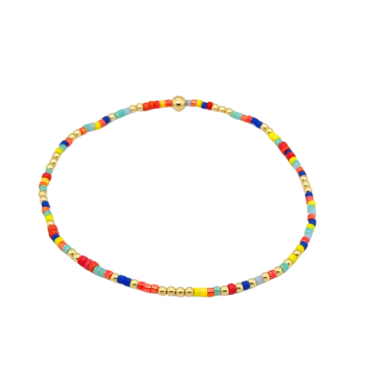 asst colorful beaded bracelet
