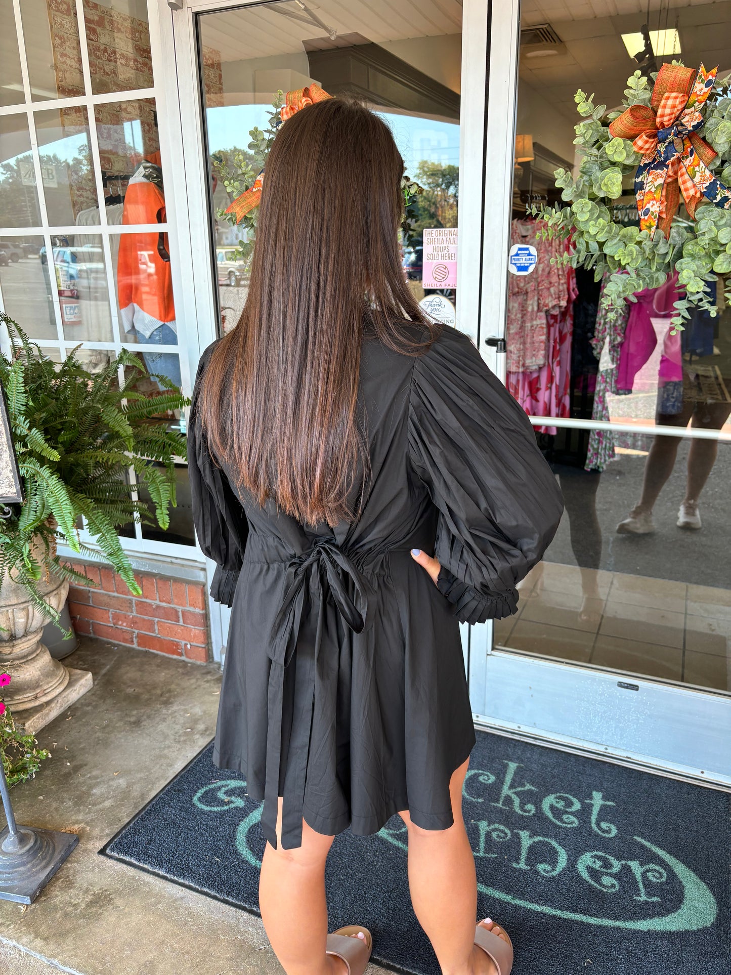 Black Poplin Mini