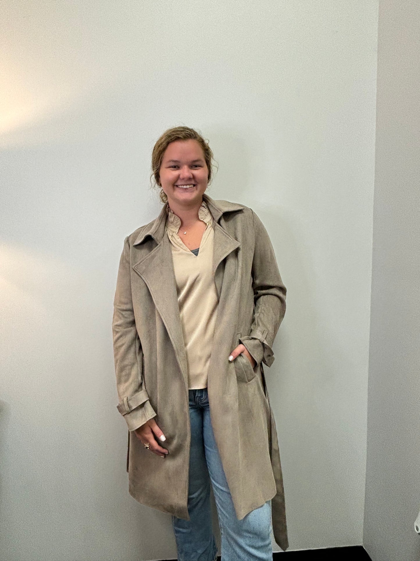 Asst Sueded Belted Coat