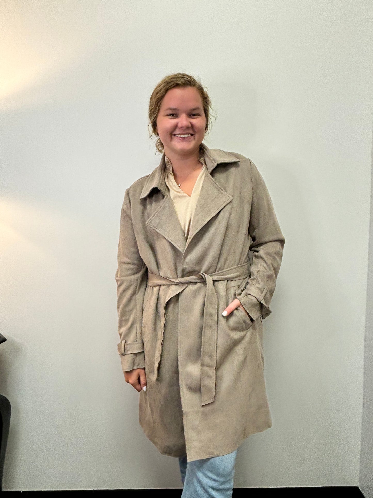 Asst Sueded Belted Coat