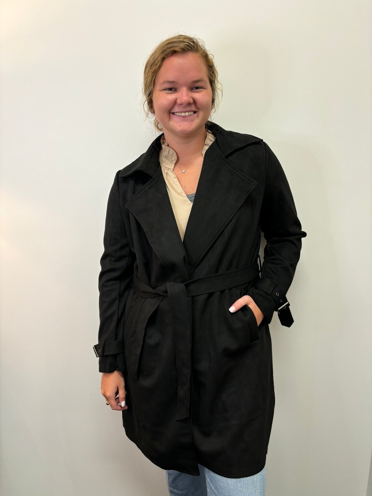 Asst Sueded Belted Coat
