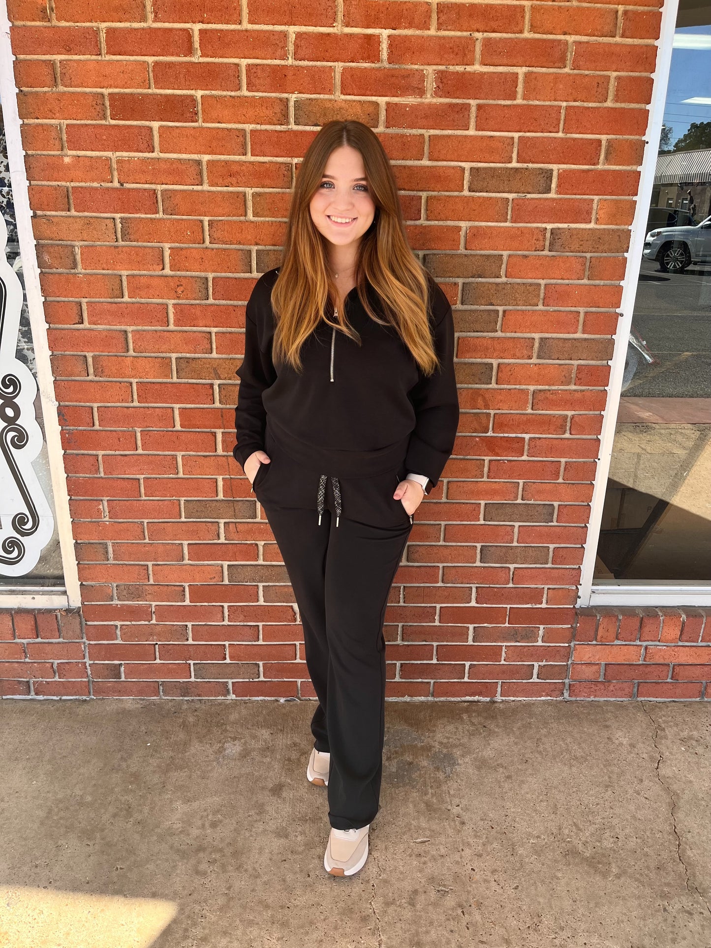 Black Satin Pocket Pant