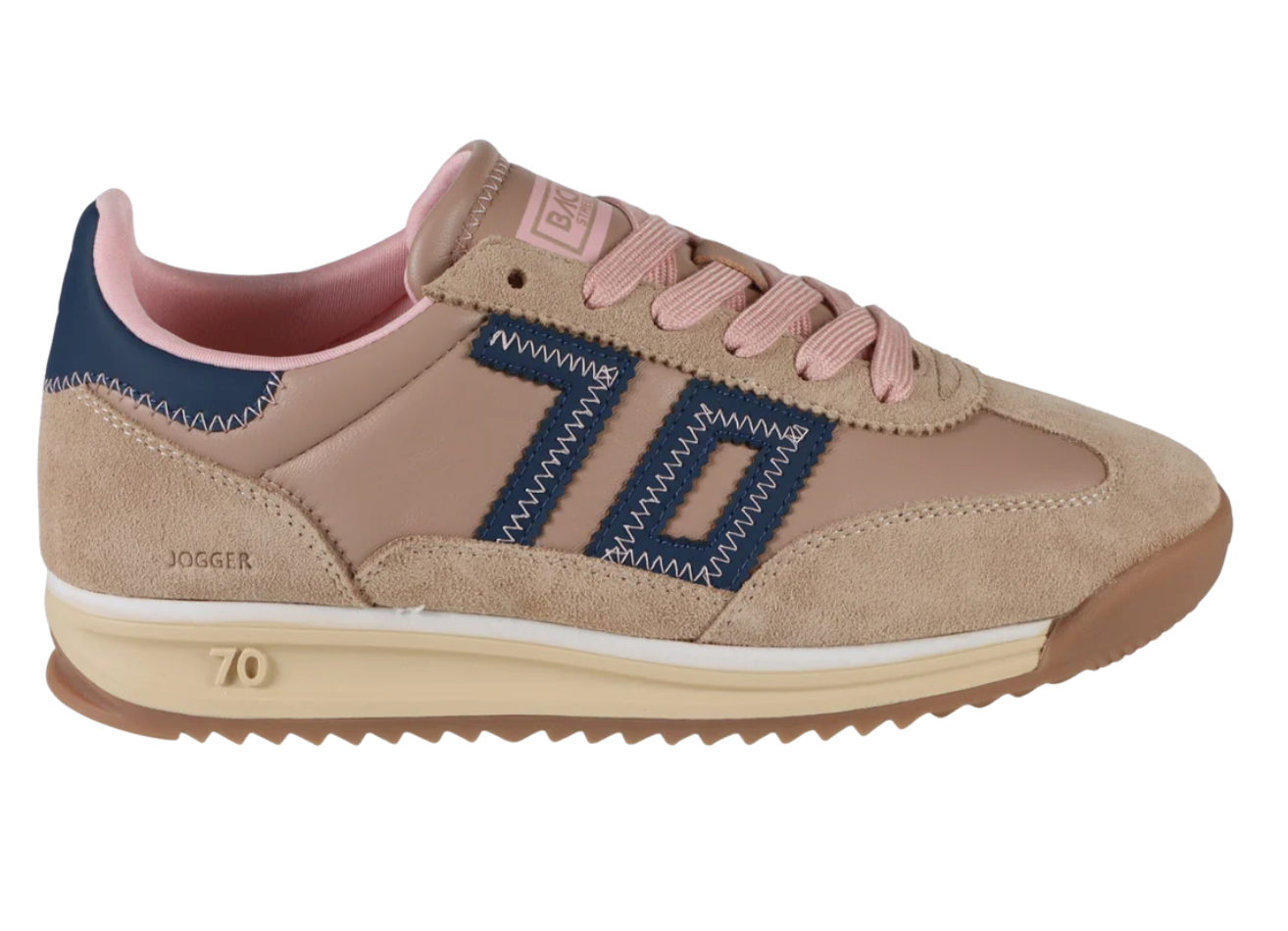 Back 70- Jogger Z- Camel/Navy Pink
