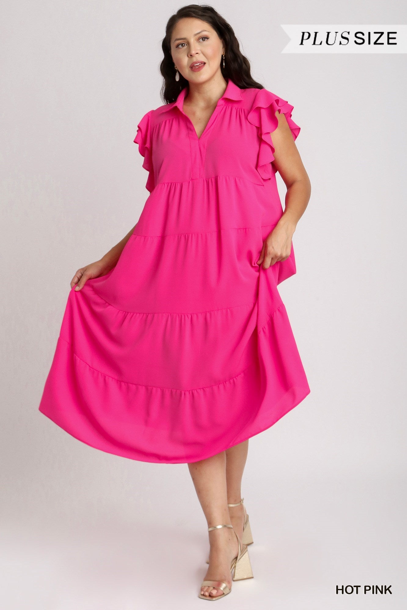 Hot Pink Maxi dress +
