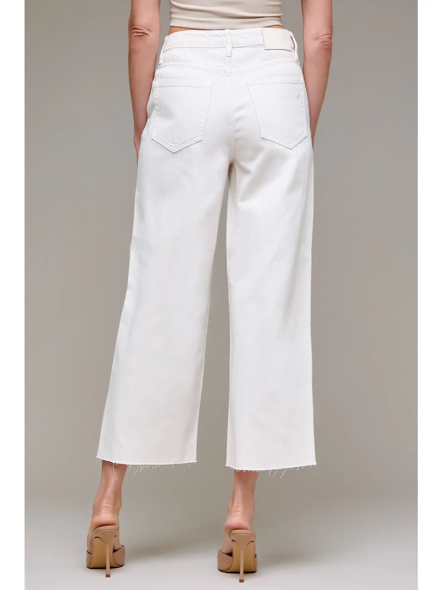 Nori Sea Salt Wide Leg Cropped Jean