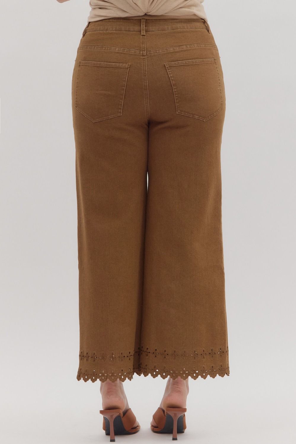 High waist ankle length pants +