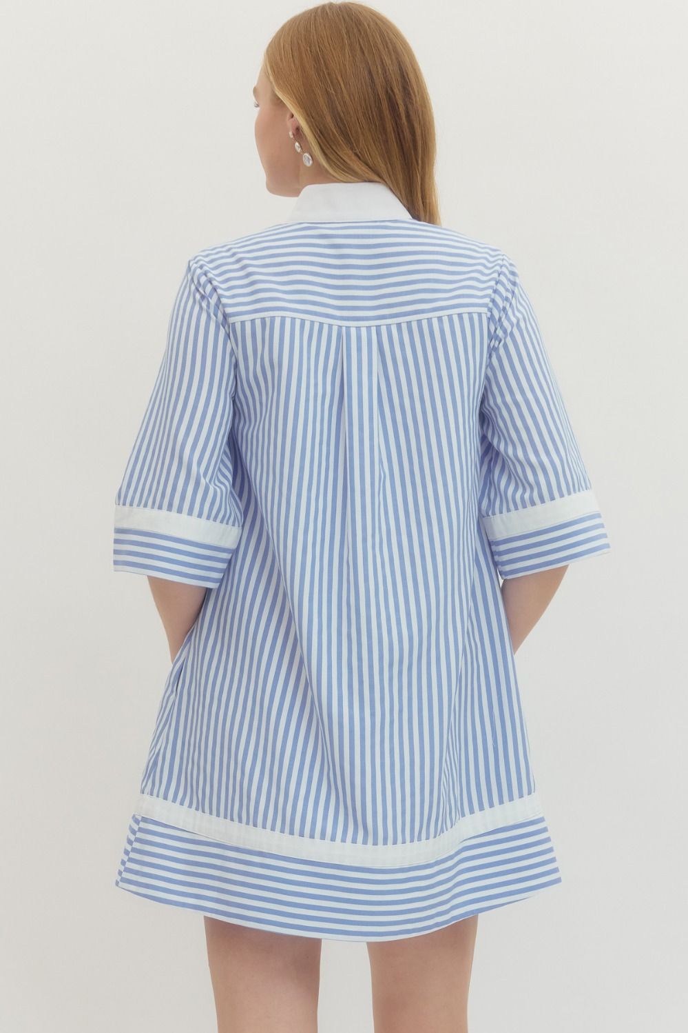 Lt Blue Stripe Dress