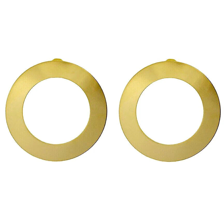 Shawn 2" Open Circle Brushed Stud