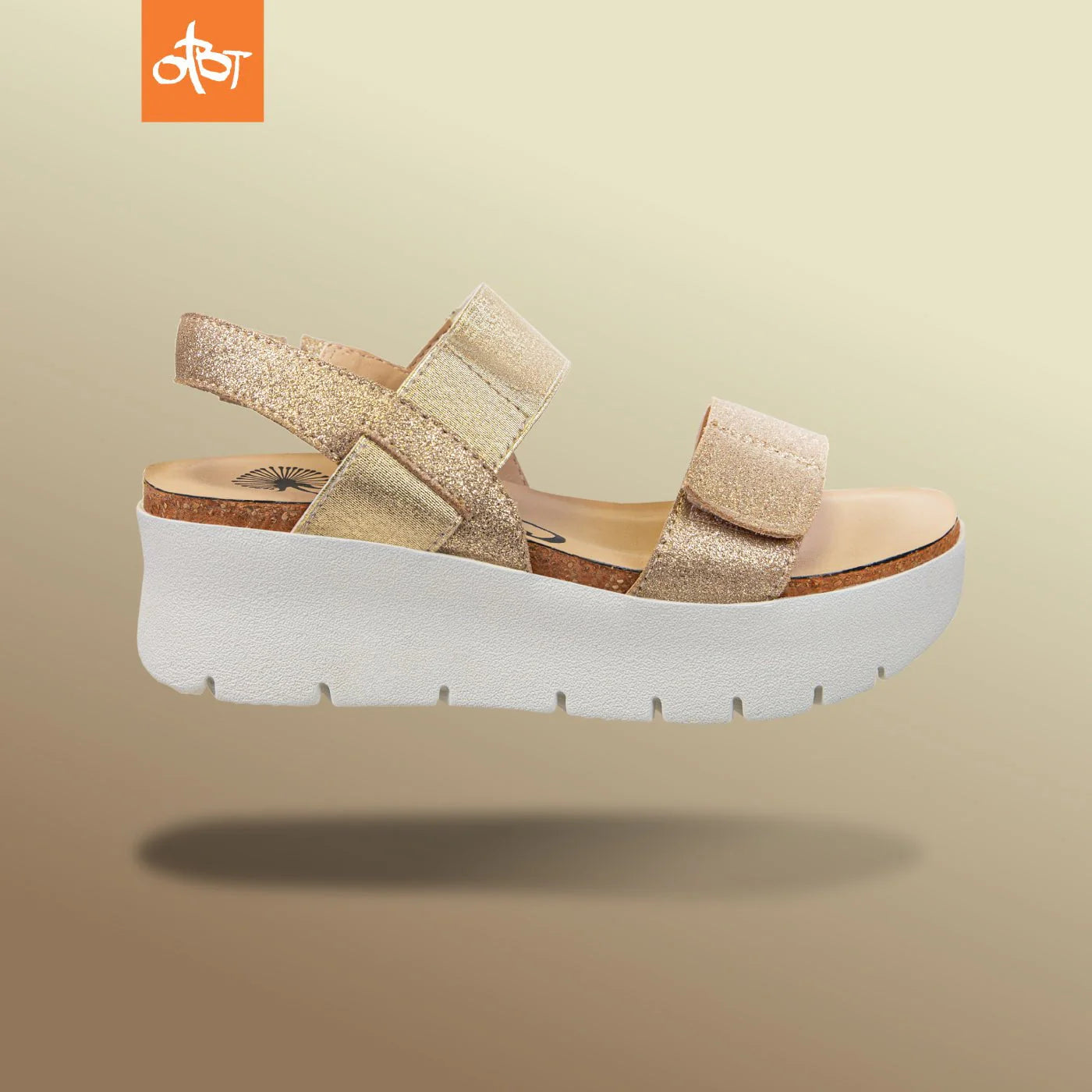 Nova Gold Platform 1Strap Sandal