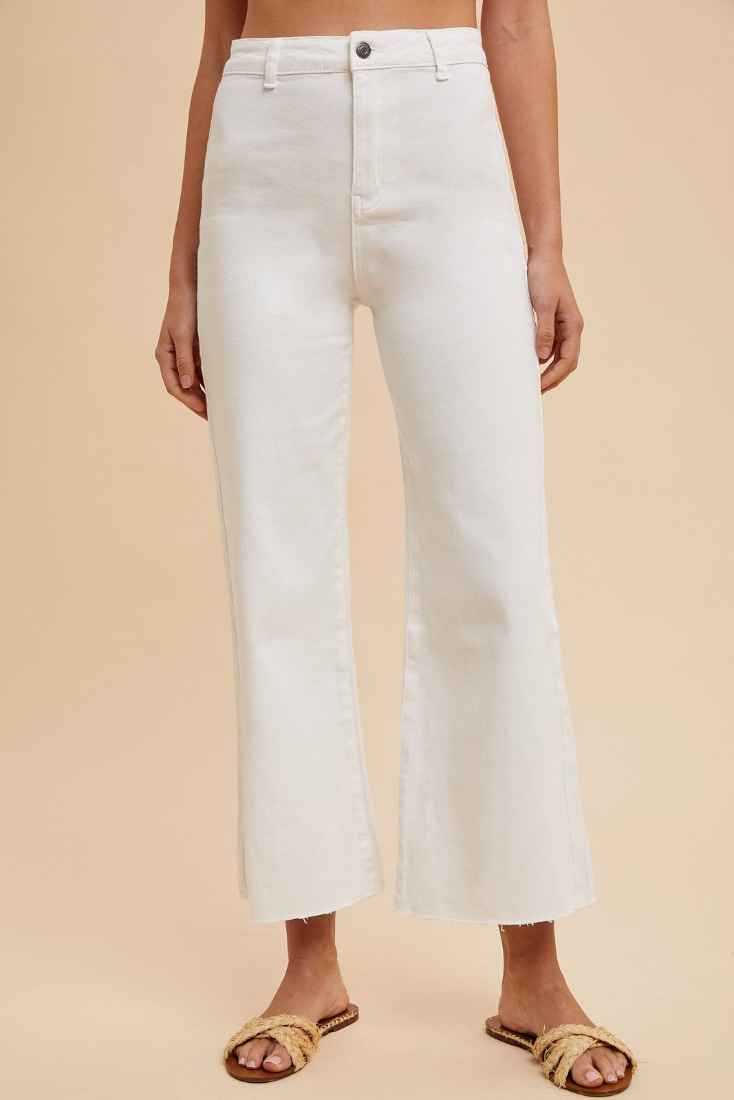 White Wide Leg Denim Jean