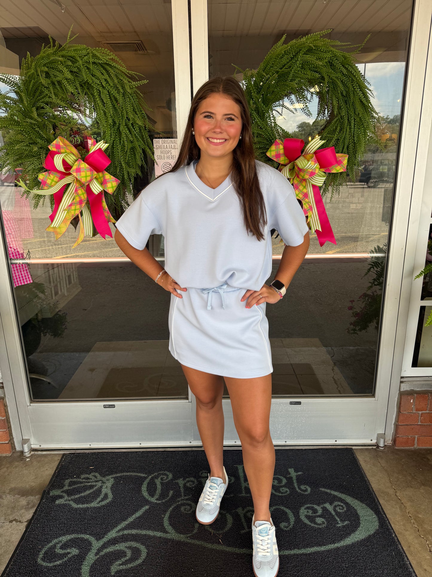 Frost w/ Cream Piping Skort SET