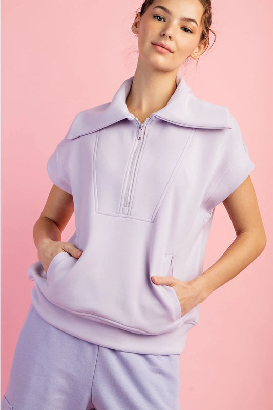 Lavender sleeveless scuba