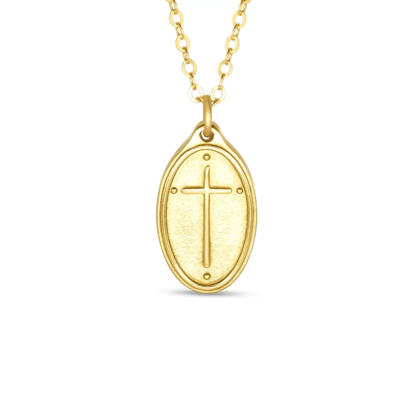 16" Oval Cross/ Romans 5:8