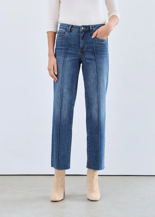 Olivia Vintage Pintuck Wideleg Ankle