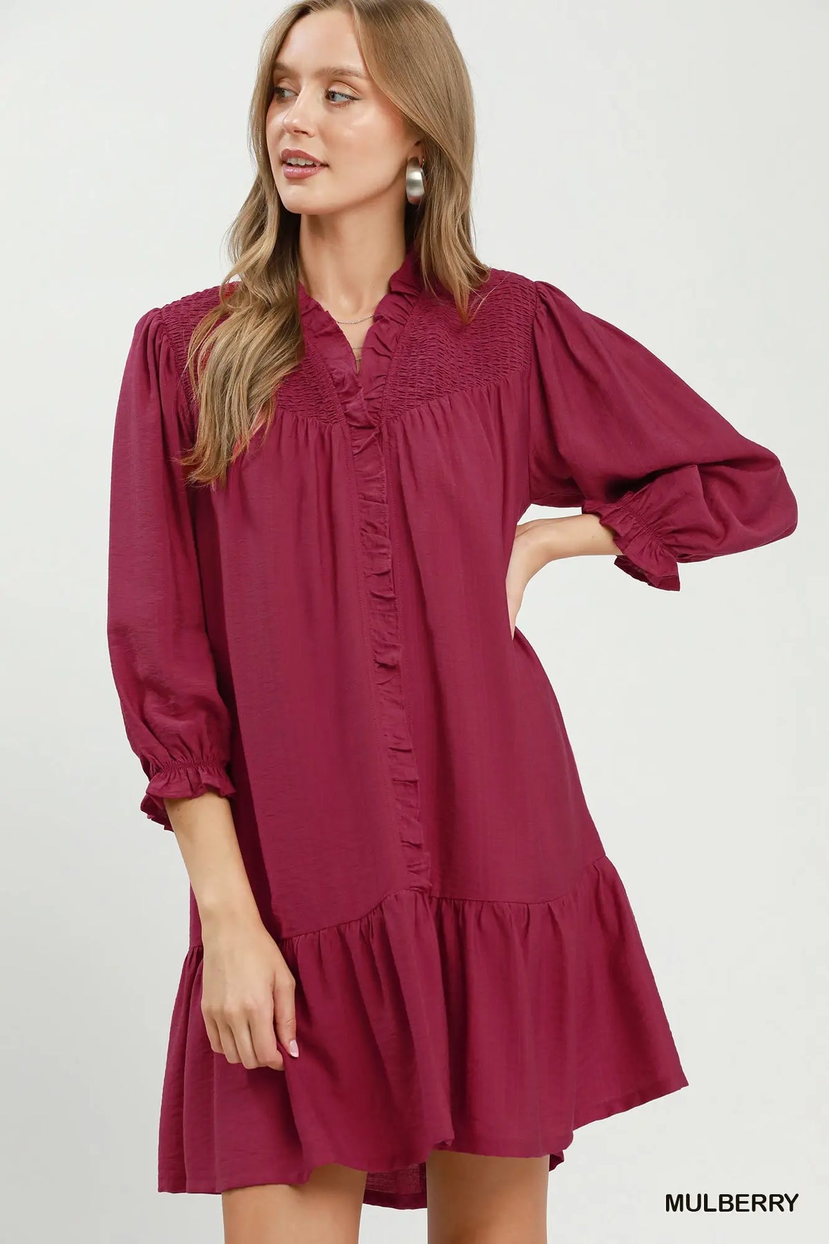 Mulberry smocked dress +