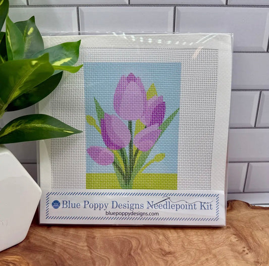 Purple tulip Needlepoint kit