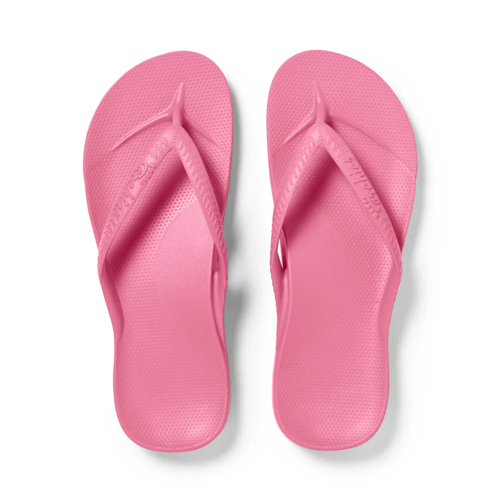 Archies arch support-Hot Pink Flip Flop