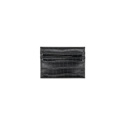 Black Croc Credit Card Holder