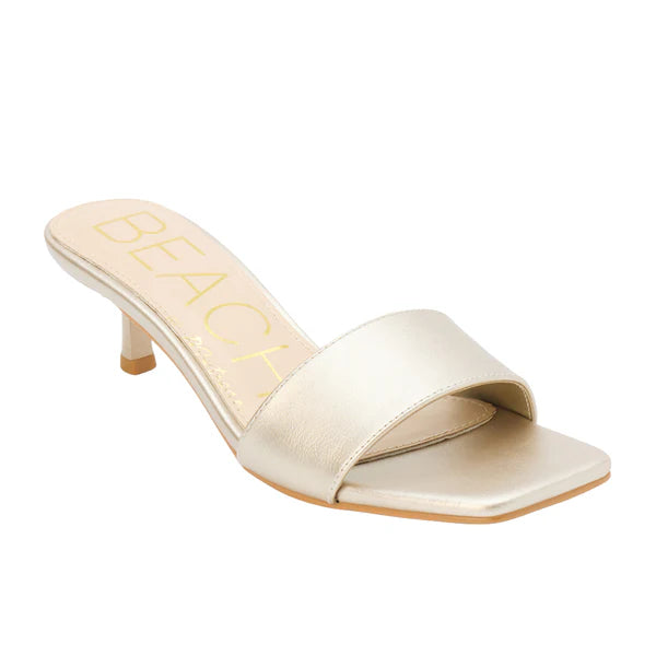 Capricorn Gold Kitten Heel Slide