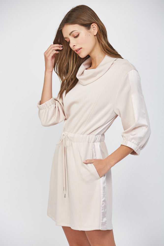 Blush Drawstring waist dress