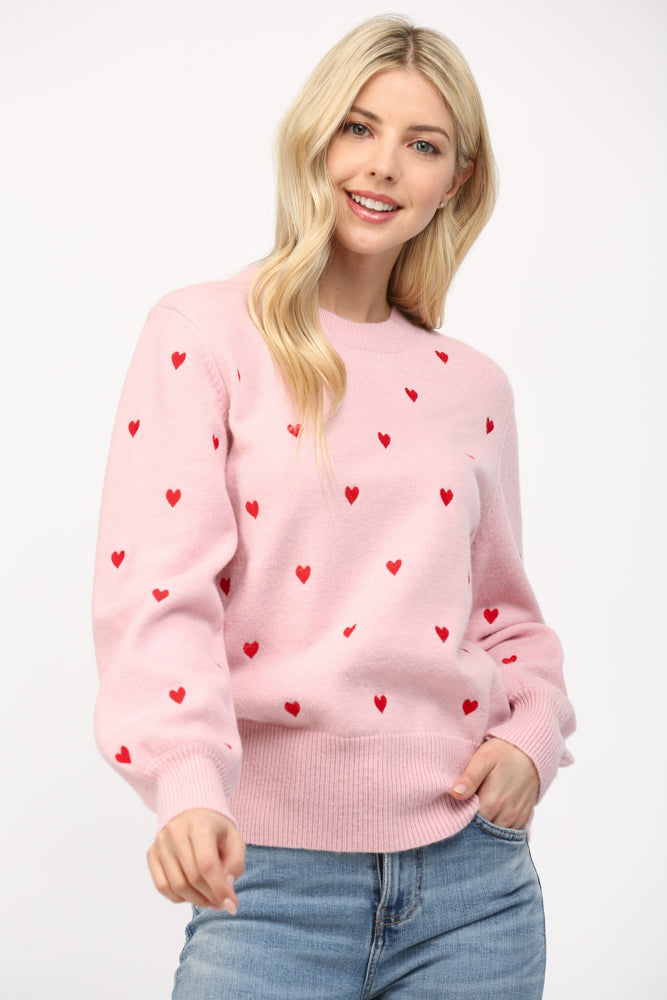 Heart Emb sweater