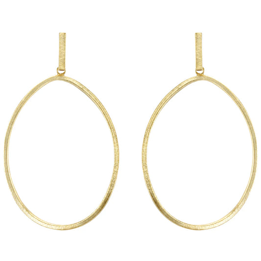 Twisted Oval Hoop