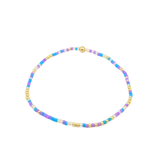 asst colorful beaded bracelet