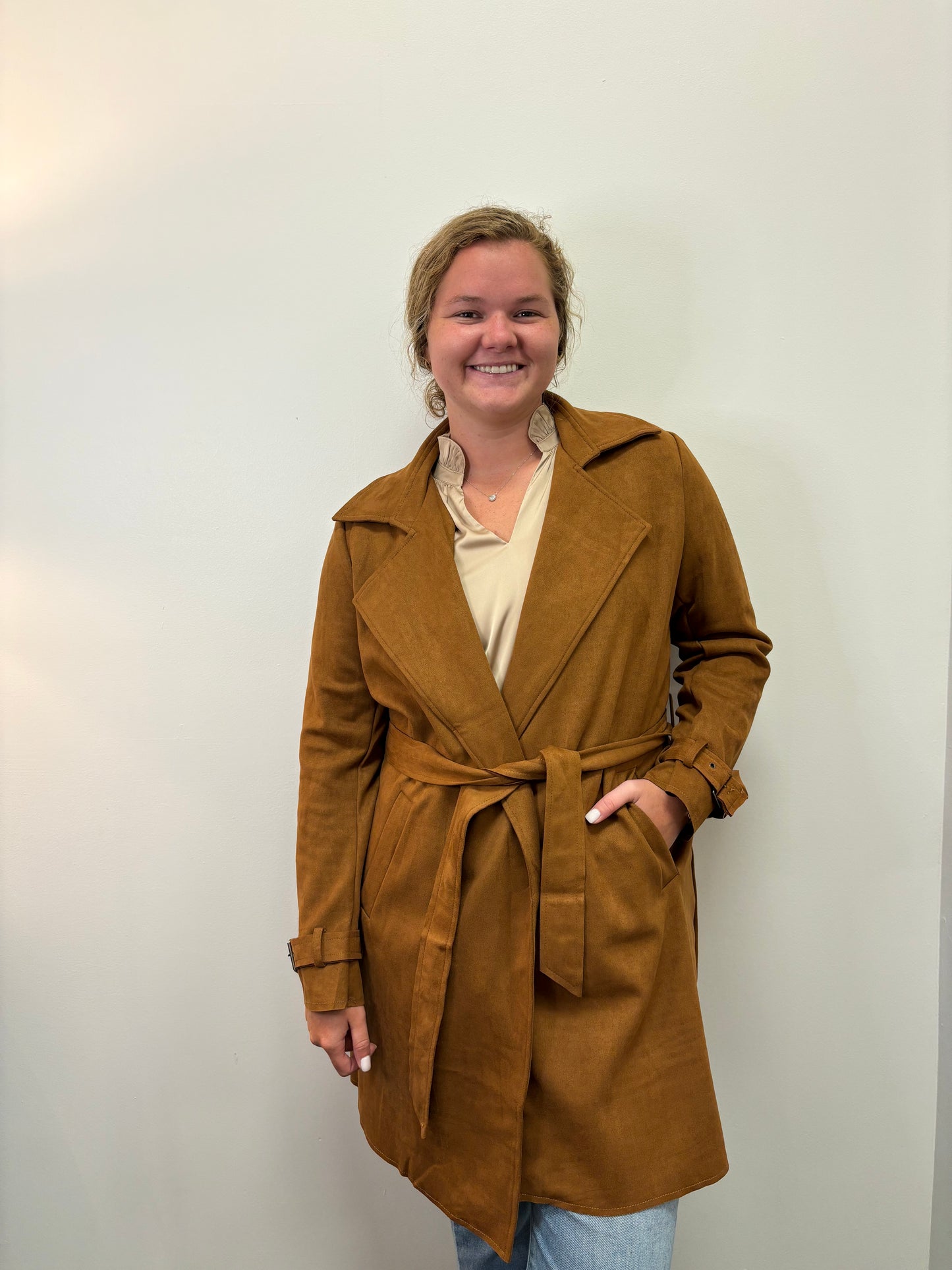 Asst Sueded Belted Coat