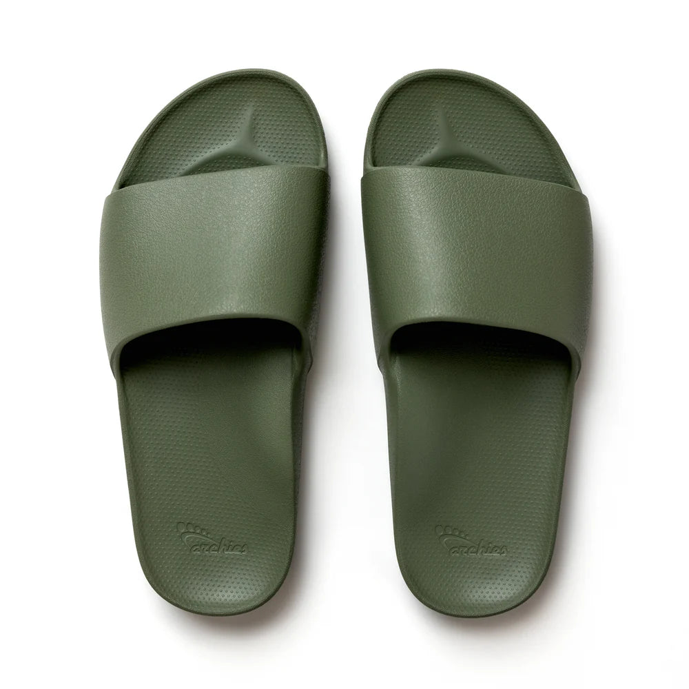 Archies- Olive Arch Support Slides