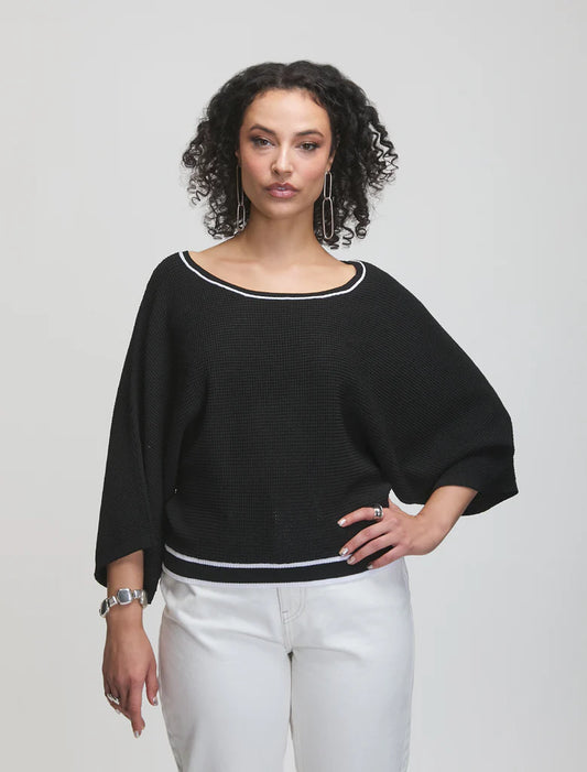 Deuce Black w/ White Trim Sweater