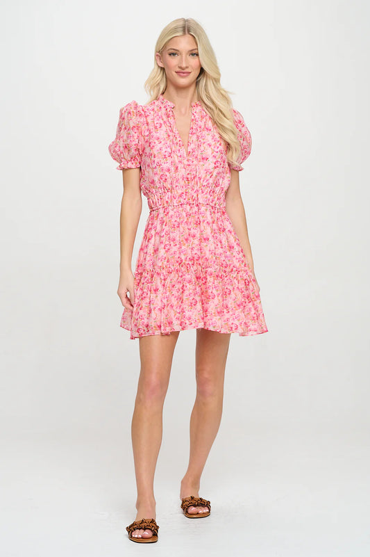 Rosy breeze Dress