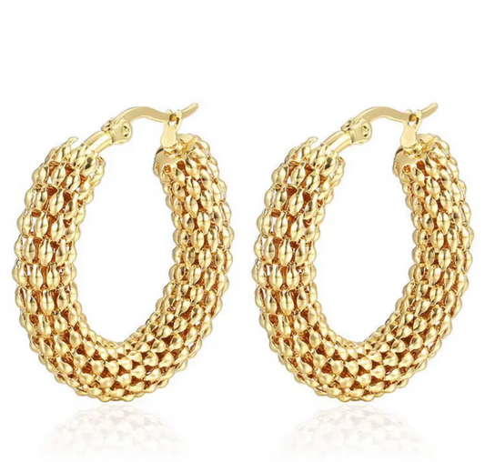 Mini Harlow 1" Hoop Earrings