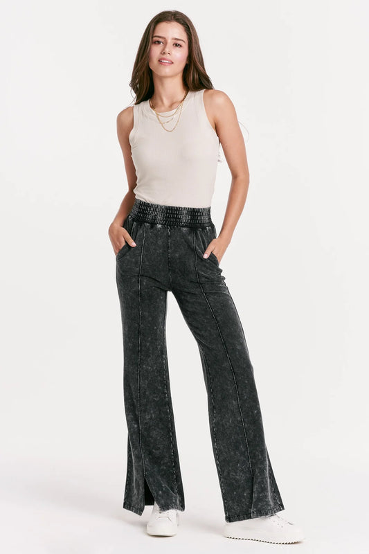 Francine Minwash Frntseam/Slit Sweatpant