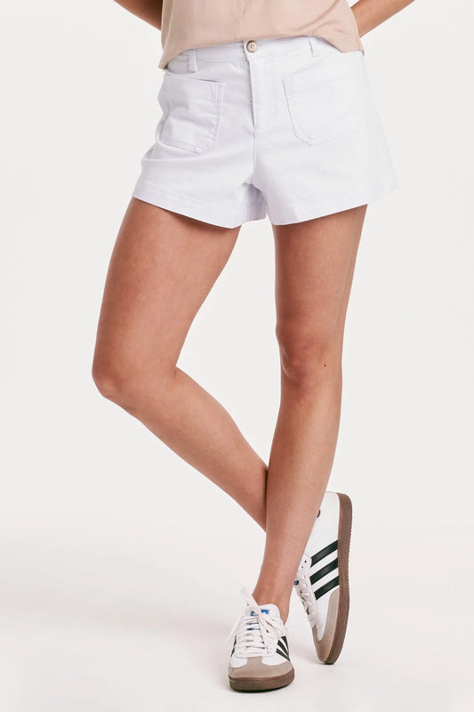 Carlisle White Patch Pocket Short