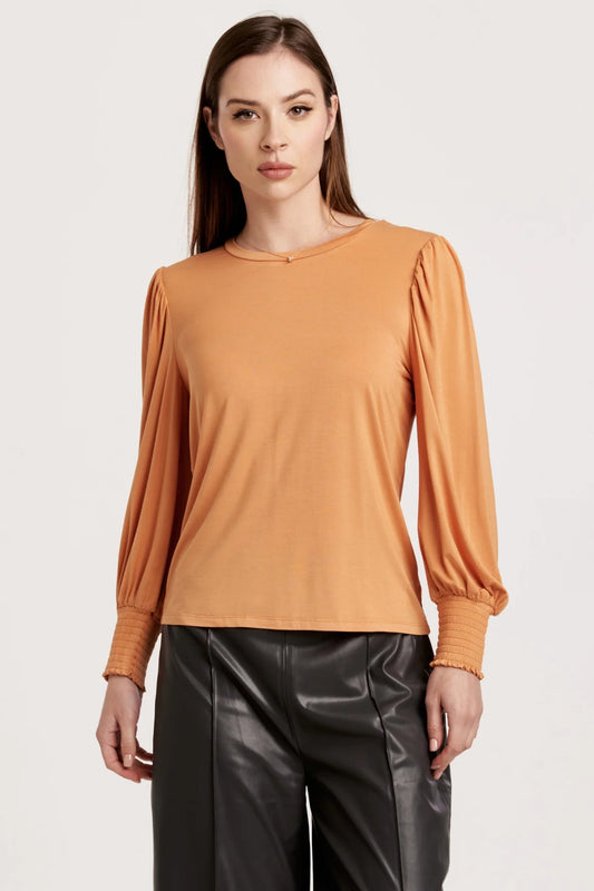 Pumpkin Long Slv Puffslv Tee