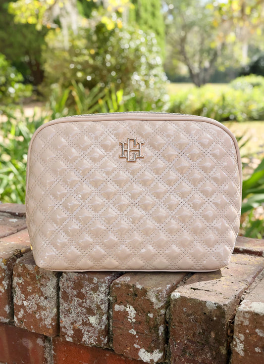 Capri Large Pouch- Nude Patent