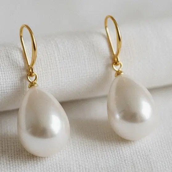 Baroque Pearl Water Drop Earrings