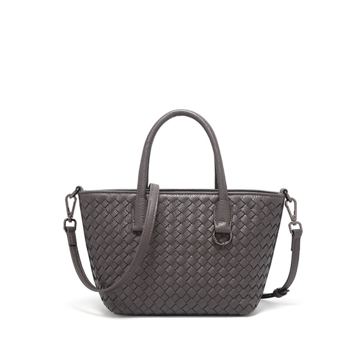 Double Handle woven Small crossbody bag