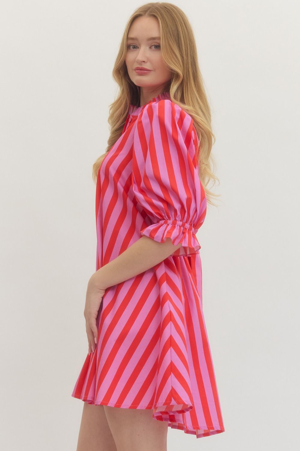 Pink & Orange Stripe Dress