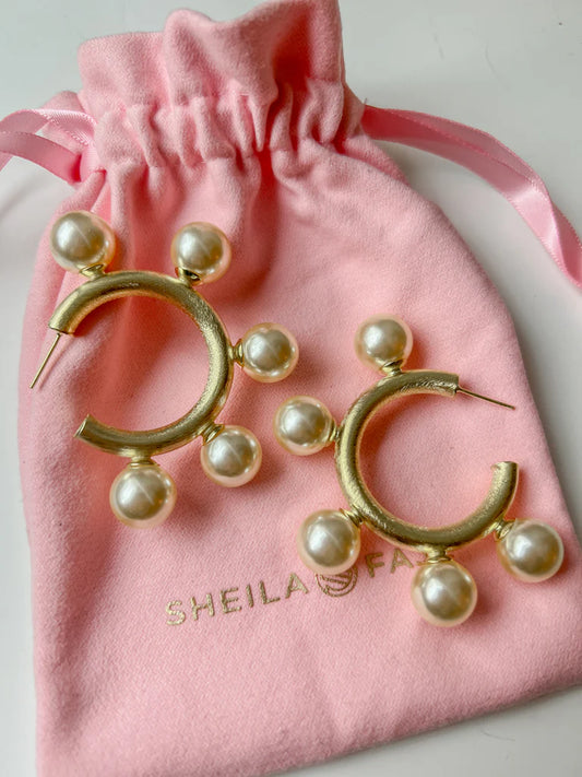 Brushed Gio Hoops