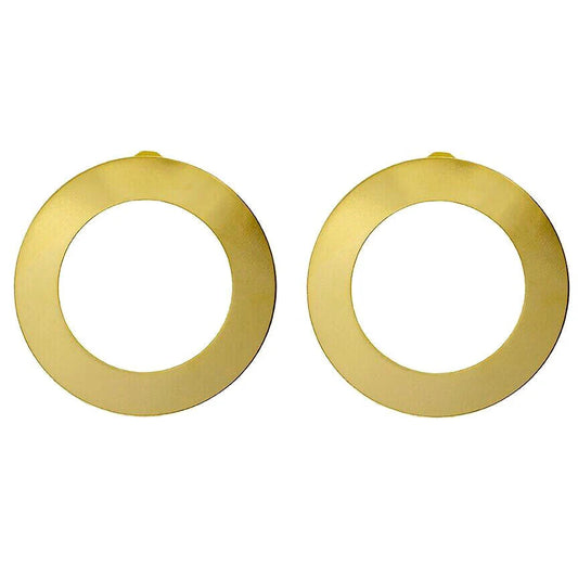 Shawn 2" Open Circle Brushed Stud