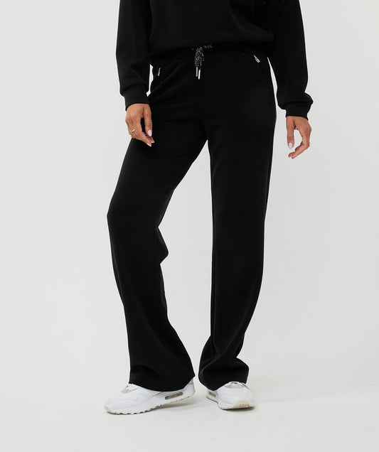 Black Satin Pocket Pant